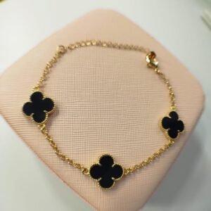 PULSEIRA ELO PORTUGUÊS TREVO PRETO